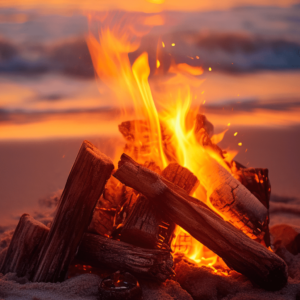A magical evening unfolds at Beach Camp La Union, where a bonfire by the sea becomes the night's centerpiece. Guests are drawn to the fire's enchanting glow, reflecting the beach resort's charm and the simple joys of outdoor living. This scene epitomizes the tranquil yet vibrant spirit of evenings at Beach Camp.